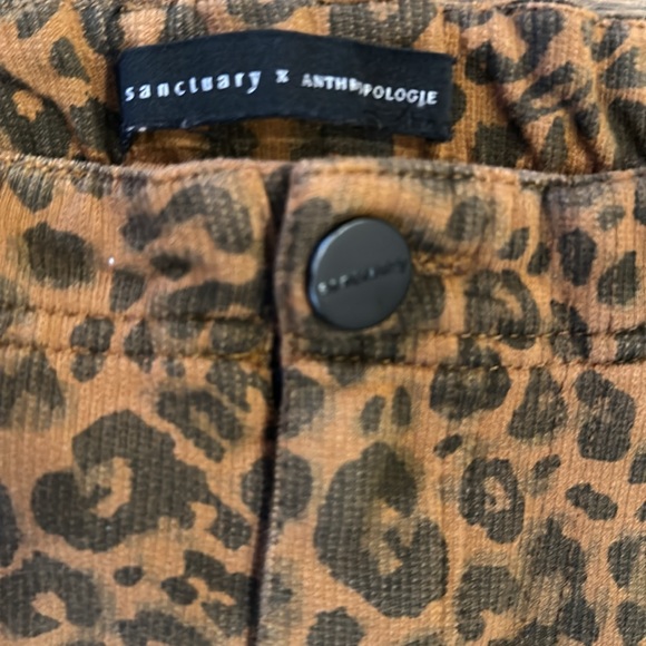 Anthropologie Sanctuary Cheetah Print Moto Joggers - Picture 5 of 11